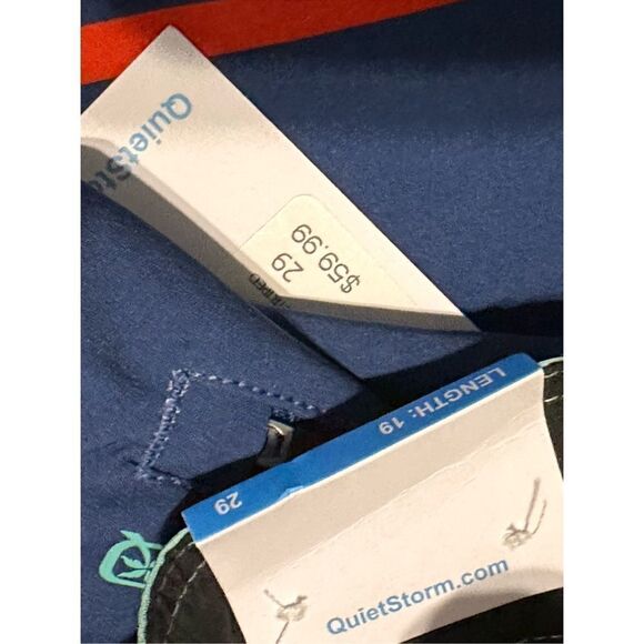 NEW WITH TAGS QUIET STORM Water Print size 28 with 19" inseamTrunk Our signature - Picture 11 of 11